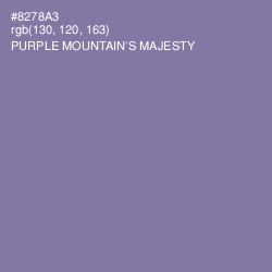 #8278A3 - Purple Mountain's Majesty Color Image
