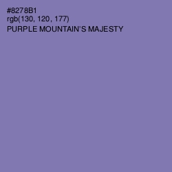 #8278B1 - Purple Mountain's Majesty Color Image