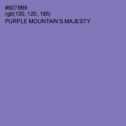 #8278B9 - Purple Mountain's Majesty Color Image