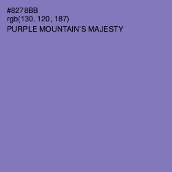 #8278BB - Purple Mountain's Majesty Color Image