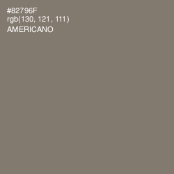 #82796F - Americano Color Image