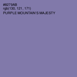 #8279AB - Purple Mountain's Majesty Color Image