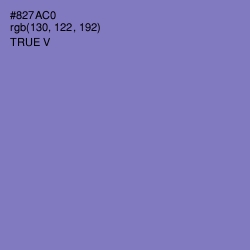 #827AC0 - True V Color Image