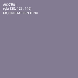 #827B91 - Mountbatten Pink Color Image