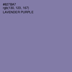 #827BA7 - Lavender Purple Color Image