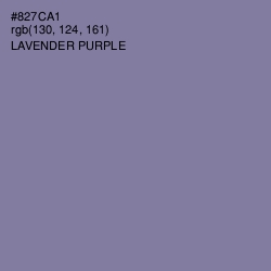 #827CA1 - Lavender Purple Color Image