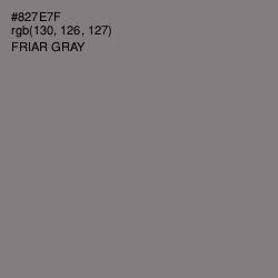 #827E7F - Friar Gray Color Image