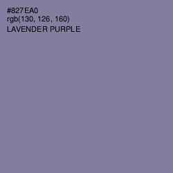 #827EA0 - Lavender Purple Color Image