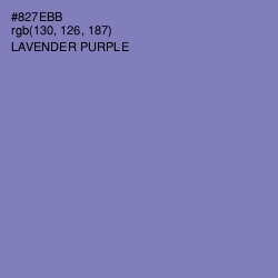 #827EBB - Lavender Purple Color Image