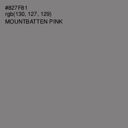 #827F81 - Mountbatten Pink Color Image