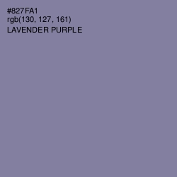 #827FA1 - Lavender Purple Color Image