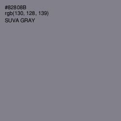 #82808B - Suva Gray Color Image