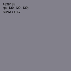 #82818B - Suva Gray Color Image