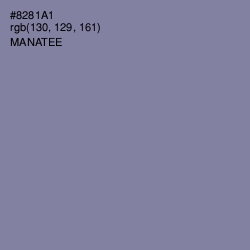 #8281A1 - Manatee Color Image