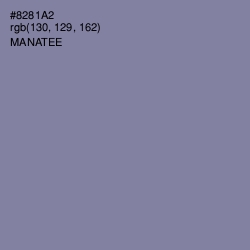 #8281A2 - Manatee Color Image