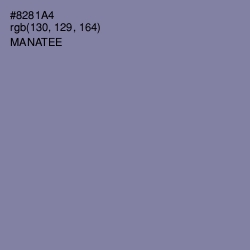 #8281A4 - Manatee Color Image