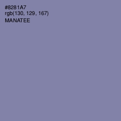 #8281A7 - Manatee Color Image