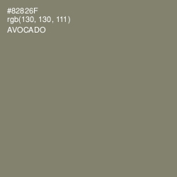 #82826F - Avocado Color Image