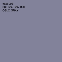 #82829B - Oslo Gray Color Image