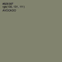 #82836F - Avocado Color Image