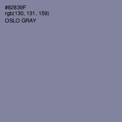 #82839F - Oslo Gray Color Image