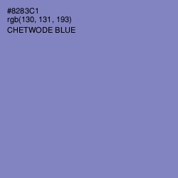 #8283C1 - Chetwode Blue Color Image