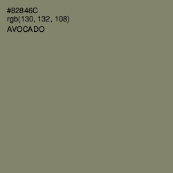 #82846C - Avocado Color Image