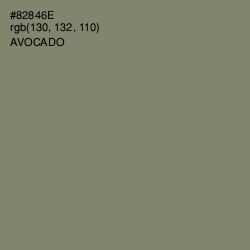 #82846E - Avocado Color Image