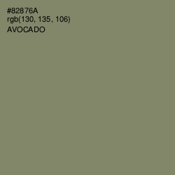 #82876A - Avocado Color Image