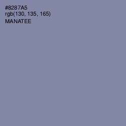 #8287A5 - Manatee Color Image