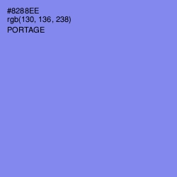#8288EE - Portage Color Image