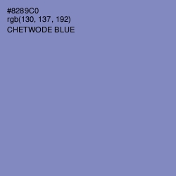 #8289C0 - Chetwode Blue Color Image
