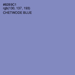 #8289C1 - Chetwode Blue Color Image