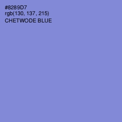#8289D7 - Chetwode Blue Color Image