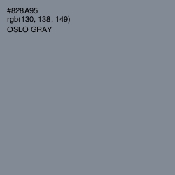 #828A95 - Oslo Gray Color Image
