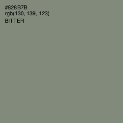 #828B7B - Bitter Color Image