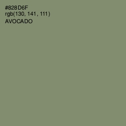 #828D6F - Avocado Color Image