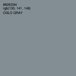 #828D94 - Oslo Gray Color Image