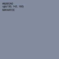 #828EA0 - Manatee Color Image
