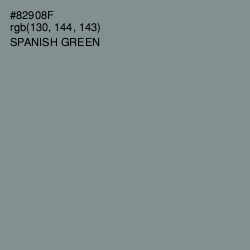 #82908F - Spanish Green Color Image