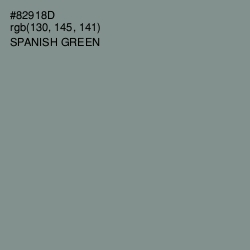 #82918D - Spanish Green Color Image