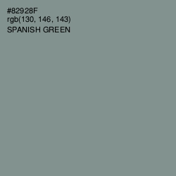 #82928F - Spanish Green Color Image