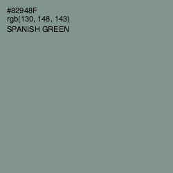 #82948F - Spanish Green Color Image