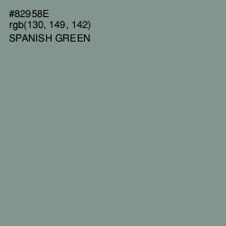 #82958E - Spanish Green Color Image