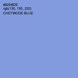 #829BDE - Chetwode Blue Color Image