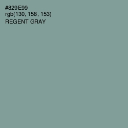 #829E99 - Regent Gray Color Image