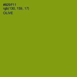 #829F11 - Olive Color Image