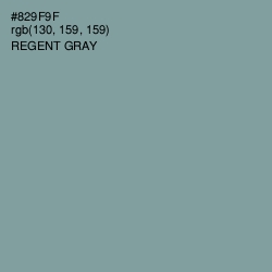 #829F9F - Regent Gray Color Image