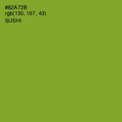 #82A72B - Sushi Color Image