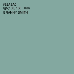 #82A8A0 - Granny Smith Color Image